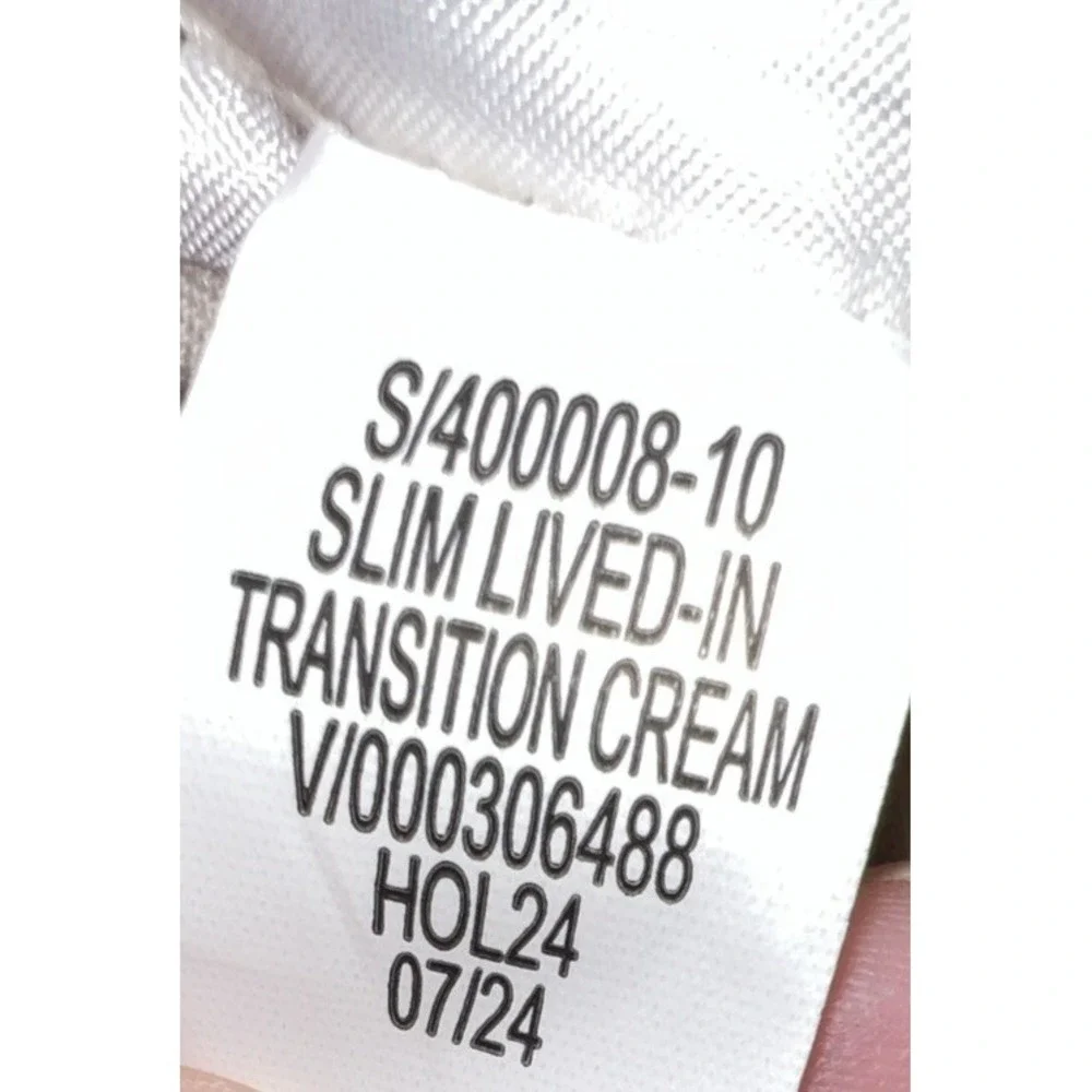 Banana Republic Slim Lived-In Chino Pant Transition Cream 38 X 36